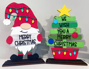 Christmas Tree and Gnome Shelf Sitters DIY Kits