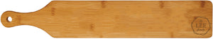 Bamboo Paddle Cutting Board Engraved 4" x 22"