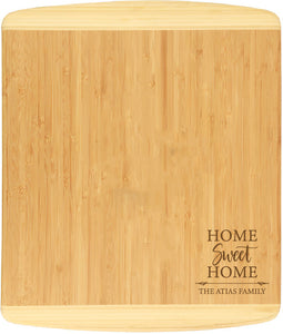 Bamboo 2-Tone Cutting Board Engraved 13-1/2" x 11-1/2"