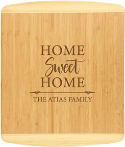 Bamboo 2-Tone Cutting Board Engraved 13-1/2" x 11-1/2"