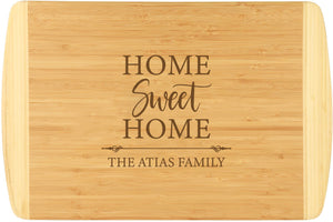 Bamboo 2-Tone Cutting Board Engraved 18" x 12"