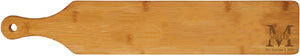 Bamboo Paddle Cutting Board Engraved 4" x 22"