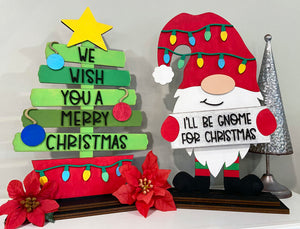 Christmas Tree and Gnome Shelf Sitters DIY Kits