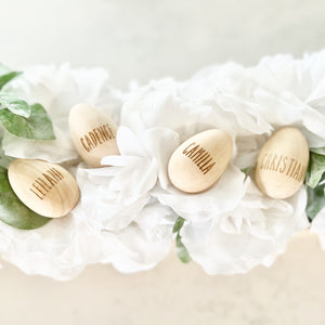 Personalized Wooden Eggs