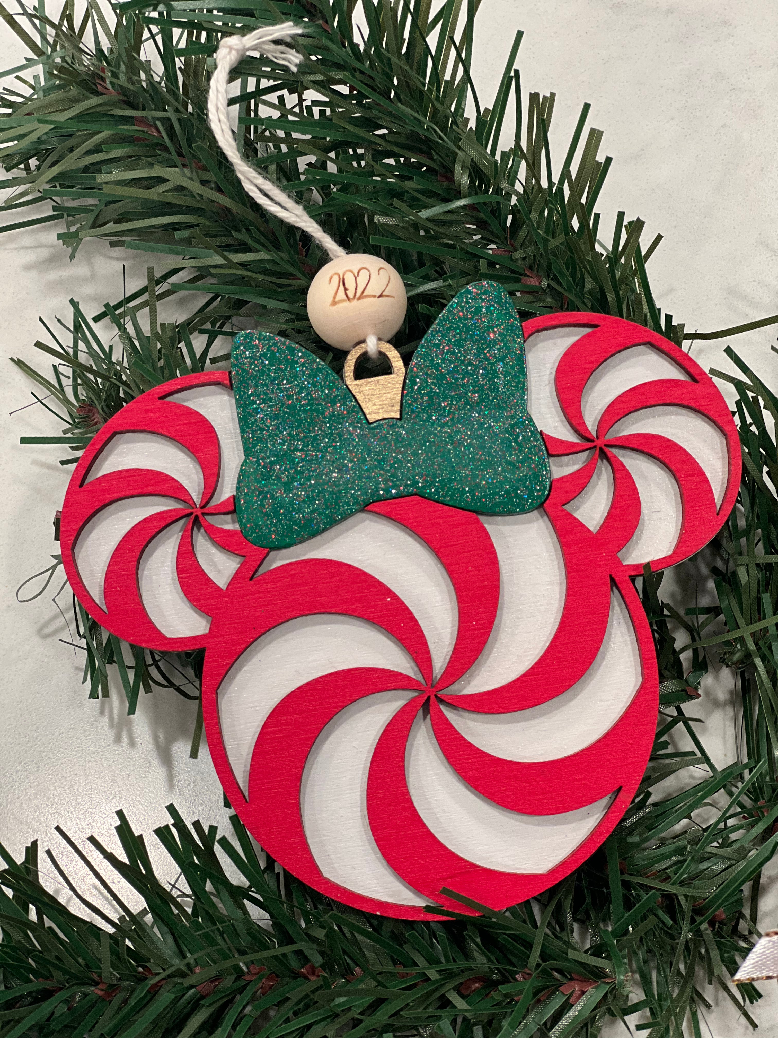 Candy Cane Mouse Ornaments